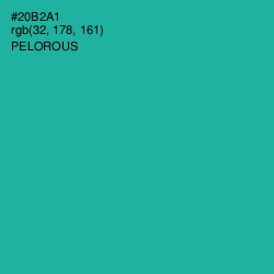 #20B2A1 - Pelorous Color Image