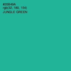 #20B49A - Jungle Green Color Image