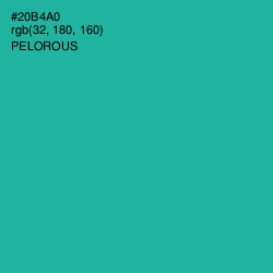 #20B4A0 - Pelorous Color Image