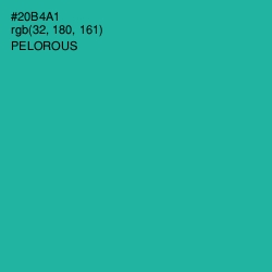 #20B4A1 - Pelorous Color Image