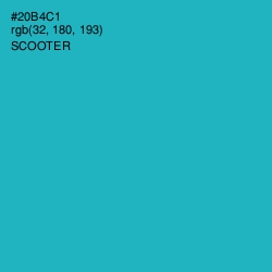 #20B4C1 - Scooter Color Image