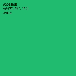 #20BB6E - Jade Color Image