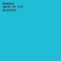 #20BBD4 - Scooter Color Image