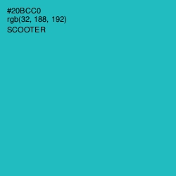 #20BCC0 - Scooter Color Image