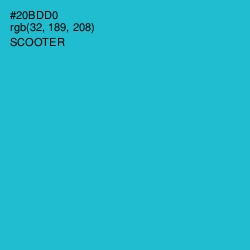 #20BDD0 - Scooter Color Image