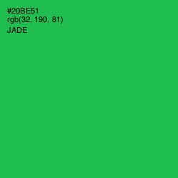 #20BE51 - Jade Color Image