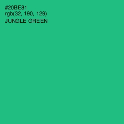 #20BE81 - Jungle Green Color Image