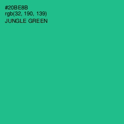 #20BE8B - Jungle Green Color Image