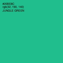 #20BE8C - Jungle Green Color Image
