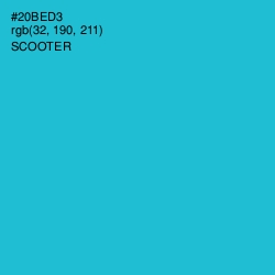 #20BED3 - Scooter Color Image