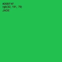 #20BF4F - Jade Color Image