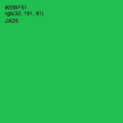 #20BF51 - Jade Color Image