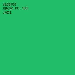 #20BF67 - Jade Color Image