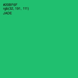 #20BF6F - Jade Color Image