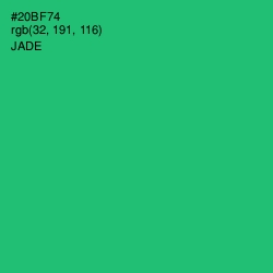 #20BF74 - Jade Color Image