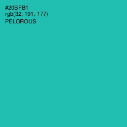 #20BFB1 - Pelorous Color Image