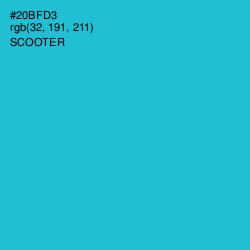 #20BFD3 - Scooter Color Image