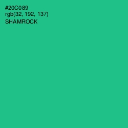 #20C089 - Shamrock Color Image