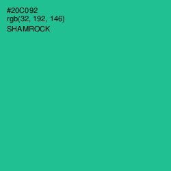 #20C092 - Shamrock Color Image