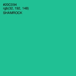 #20C094 - Shamrock Color Image