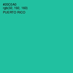 #20C0A0 - Puerto Rico Color Image