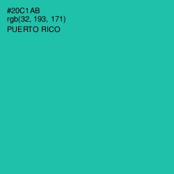 #20C1AB - Puerto Rico Color Image