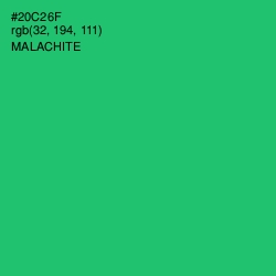 #20C26F - Malachite Color Image