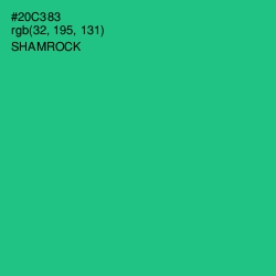 #20C383 - Shamrock Color Image