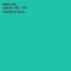 #20C3AA - Puerto Rico Color Image