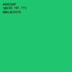 #20C56F - Malachite Color Image