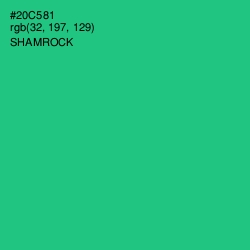 #20C581 - Shamrock Color Image