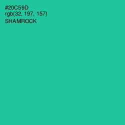 #20C59D - Shamrock Color Image