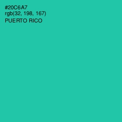 #20C6A7 - Puerto Rico Color Image