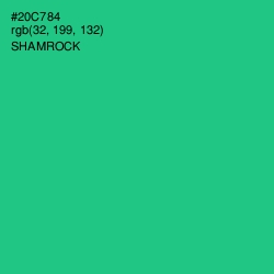 #20C784 - Shamrock Color Image