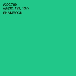 #20C789 - Shamrock Color Image