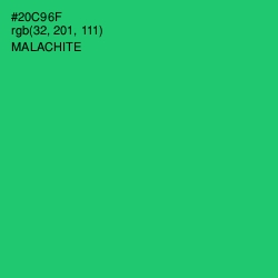 #20C96F - Malachite Color Image