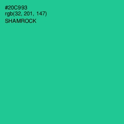#20C993 - Shamrock Color Image