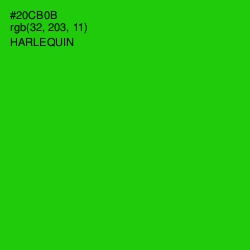 #20CB0B - Harlequin Color Image