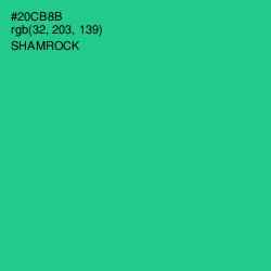 #20CB8B - Shamrock Color Image