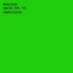 #20CD0A - Harlequin Color Image