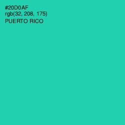 #20D0AF - Puerto Rico Color Image