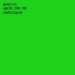 #20D11C - Harlequin Color Image