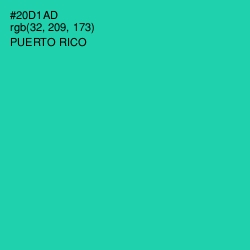 #20D1AD - Puerto Rico Color Image