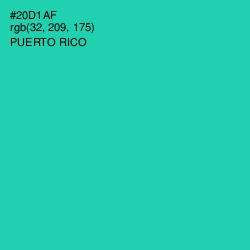 #20D1AF - Puerto Rico Color Image