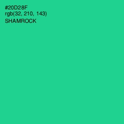 #20D28F - Shamrock Color Image