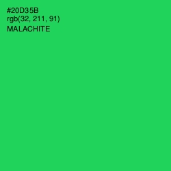 #20D35B - Malachite Color Image