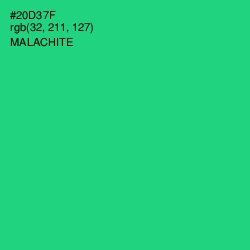 #20D37F - Malachite Color Image