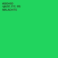 #20D45D - Malachite Color Image