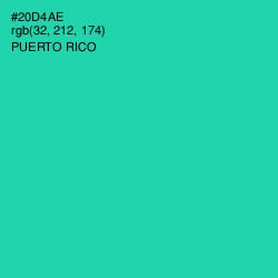 #20D4AE - Puerto Rico Color Image