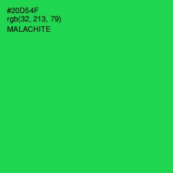 #20D54F - Malachite Color Image